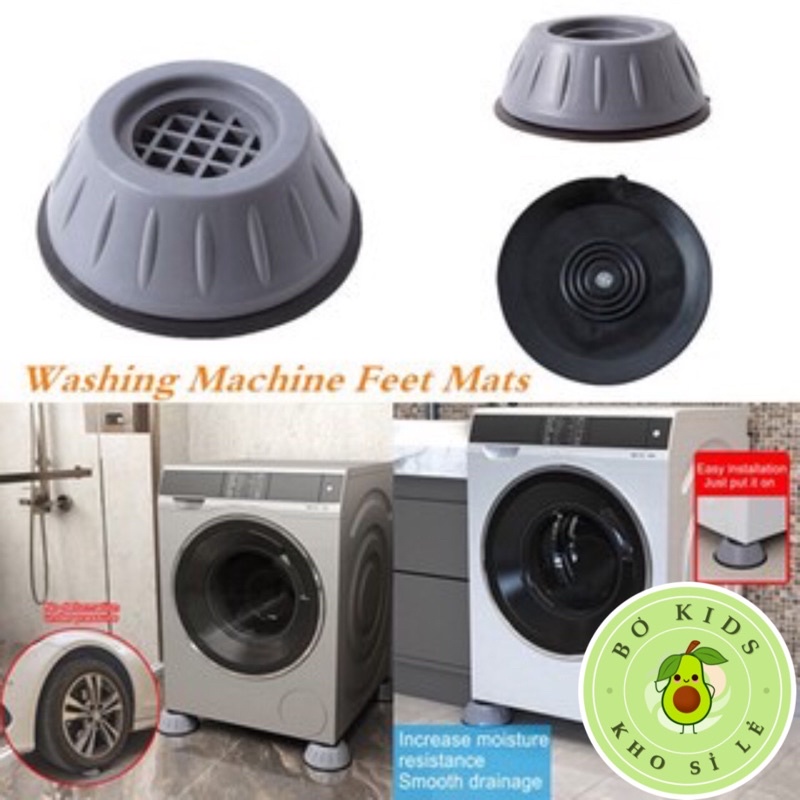 Đệm chống rung máy giặt M009 - Đế kê chân máy giặt, máy sấy, tủ lạnh