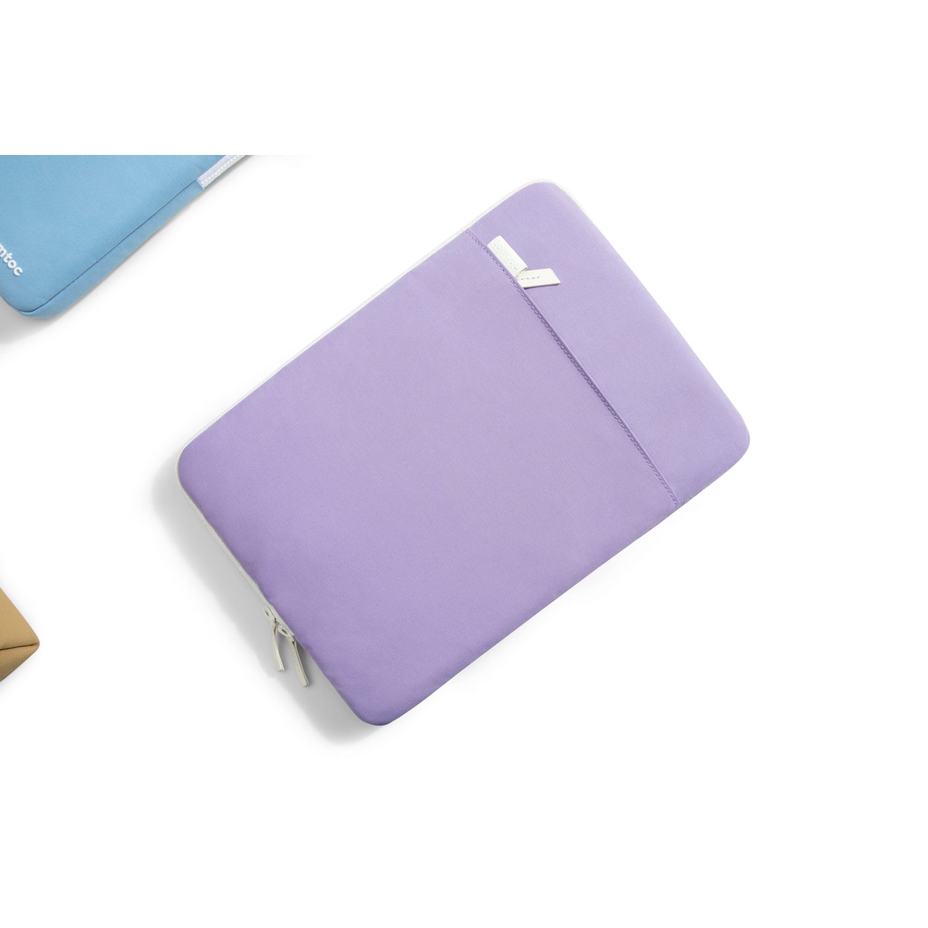 TÚI CHỐNG SỐC TOMTOC (USA) ORGANIZED CORNER ARMOR + POUCH MACBOOK AIR/PRO 13” NEW VIOLET A23-C02V01