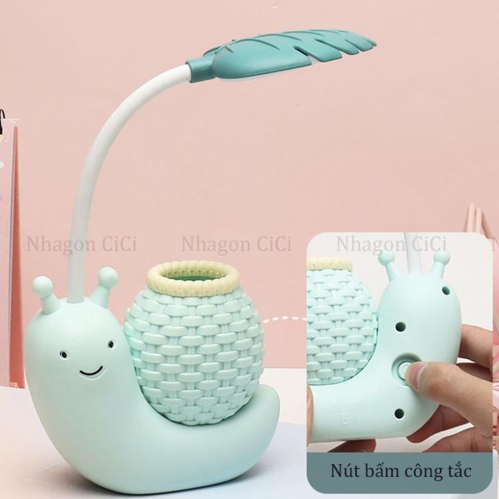 Đèn để bàn học, trang trí 💡FREE SHIP💡 chống cận, hình ốc sên đáng yêu, ngộ nghĩnh  [MH560]