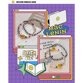 Set vòng hạt cườm đỏ đen trong mặt cười