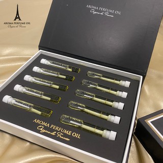 Set Tinh dầu nước hoa Pháp Jubile - Aroma mini 10 mùi hương 3ml
