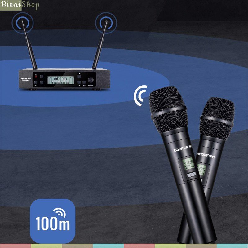 Takstar TS-3310UH - Micro Không Dây UHF Cho Phòng Học, Văn Phòng, Sân Khấu, Karaoke Gia Đình, Phạm Vi 100m
