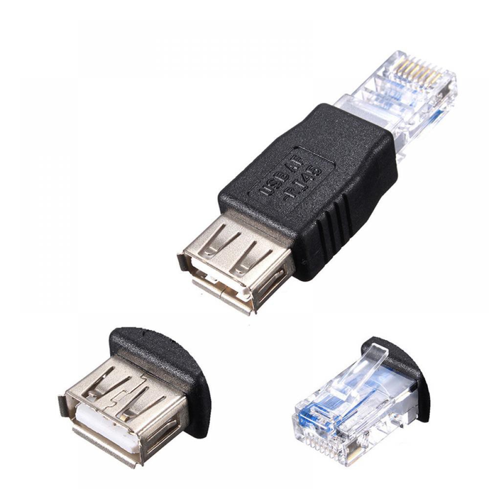 Bộ đấu nối RI45 Bộ chuyển đổi USB Ethernet Female. Bộ chuyển đổi công tắc Router