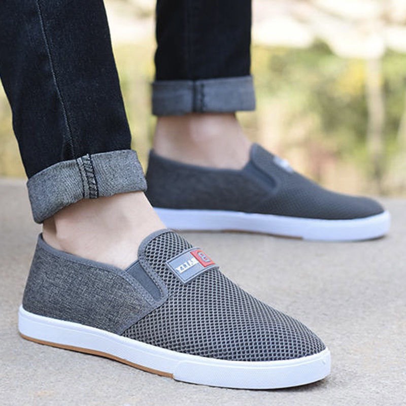 Giày lười vải lưới nam Bally có 2 màu thoáng khí