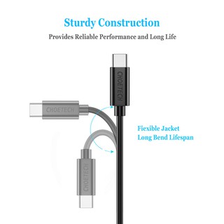 Dây cáp sạc Choetech Type C to Type C 0.5M (CC0001)