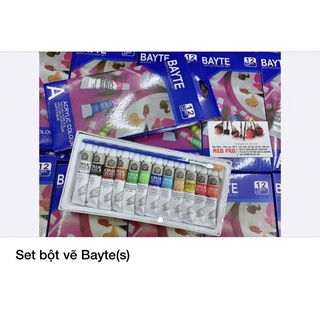 Set bột vẽ Oumaxi 12 màu ( 1 típ 12ml ) vẽ móng tay chân