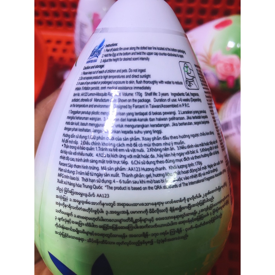 sáp trứng farcent hương floral fresh 1 hộp 200 gram