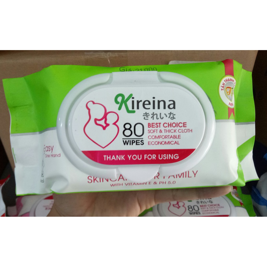 Khăn ướt KIREINA 80 tờ/gói