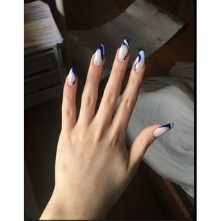 Nailbox ,10 móng úp hoạ tiết đơn giản.