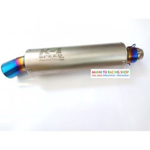 Lon pô k1 mẫu 70 màu xám hai đầu màu xanh titan