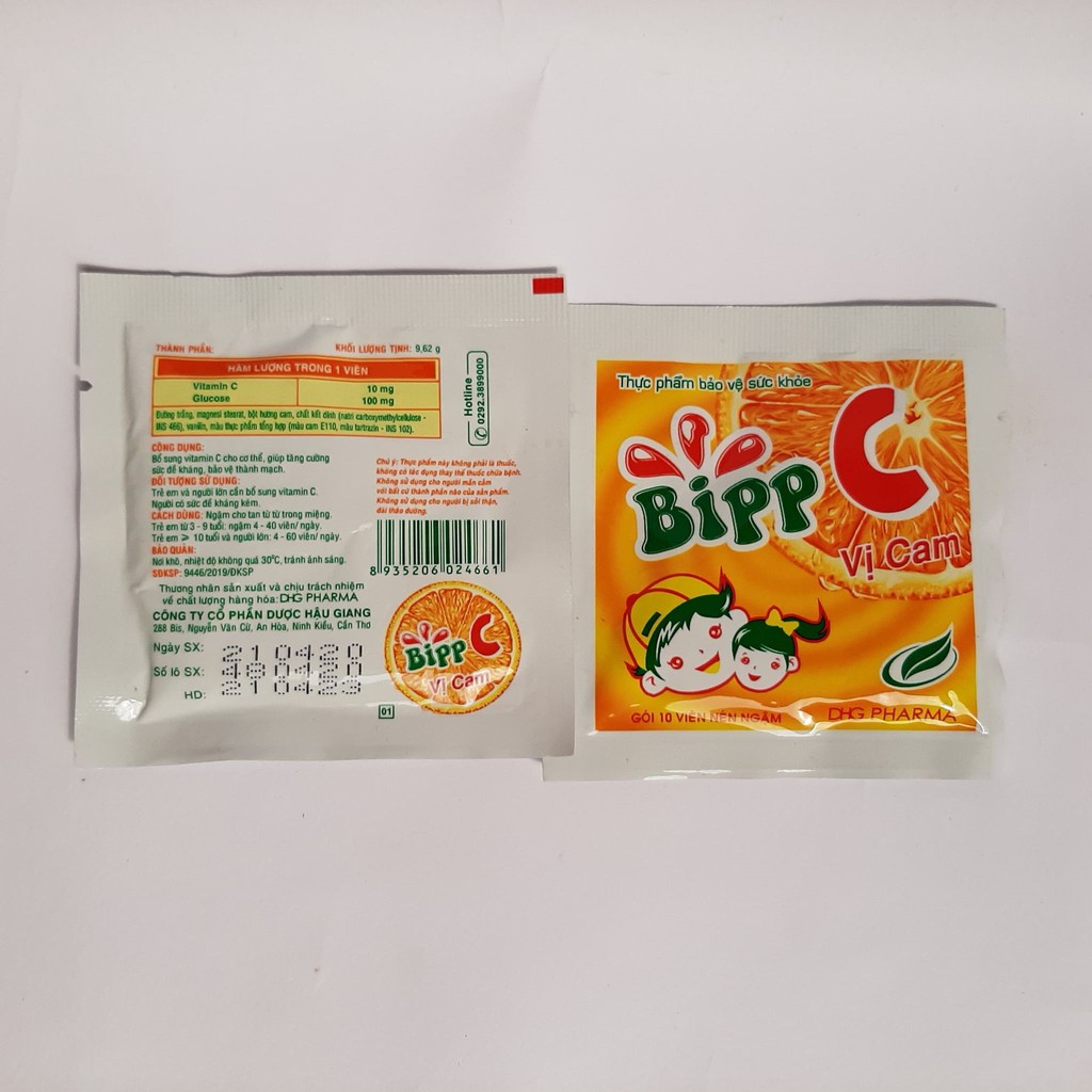 1 Gói Kẹo Ngậm Bipp C ăn là mê
