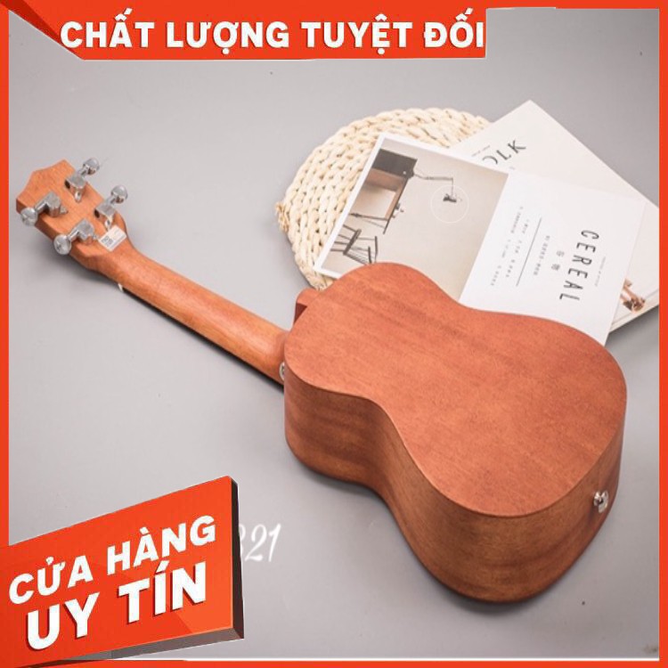 Đàn Ukulele Andrew concert lá lúa - tặng đầy đủ phụ kiện