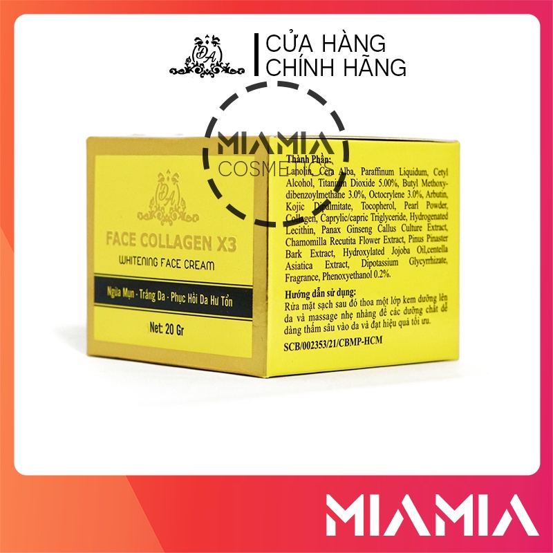 Combo Kem Body Collagen X3 Luxury và Kem Face Colagen X3 chính hãng Đông Anh