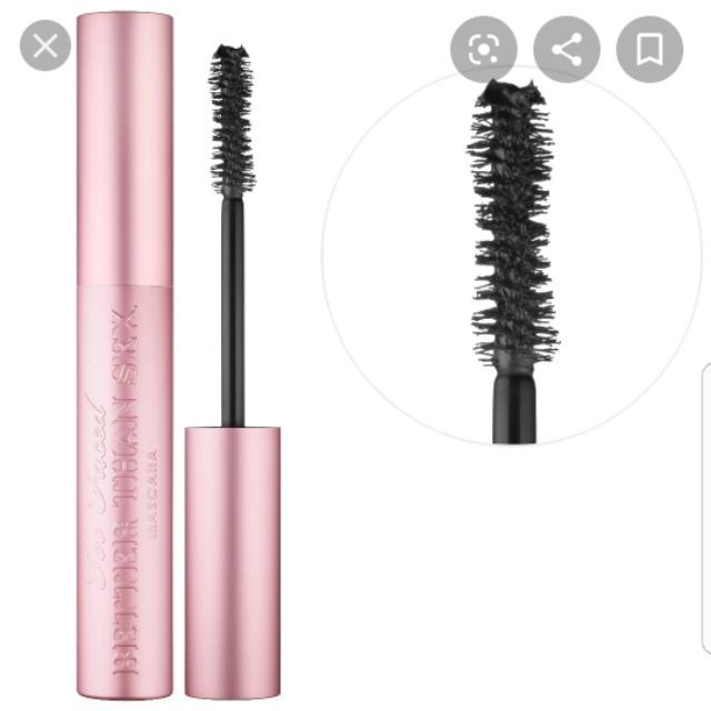 Fullsize Mascara cong mi hiệu Too Faced Better than sex unbox - toofaced