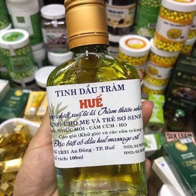 Tinh dầu tràm Huế 100% nguyên chất chai 100ml