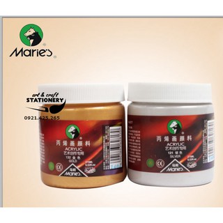Màu Acrylic nhũ đồng và Aceylic nhũ bạc Maries, Acrylic Maries