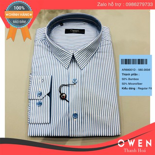 (OWEN GIẢM GIÁ ) - Áo sơ mi dài tay Owen chính hãng - AR68001D