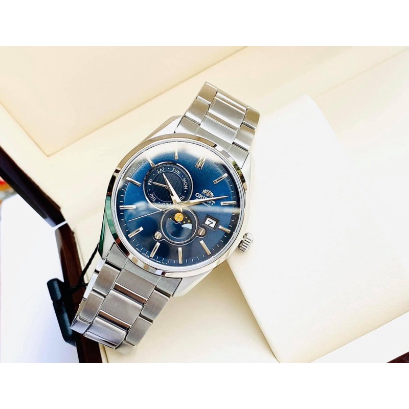 ĐỒNG HỒ NAM CHÍNH HÃNG ORIENT RA-AK0308L10B SUN AND MOON GEN 5 Ver2 mới nhất 2021