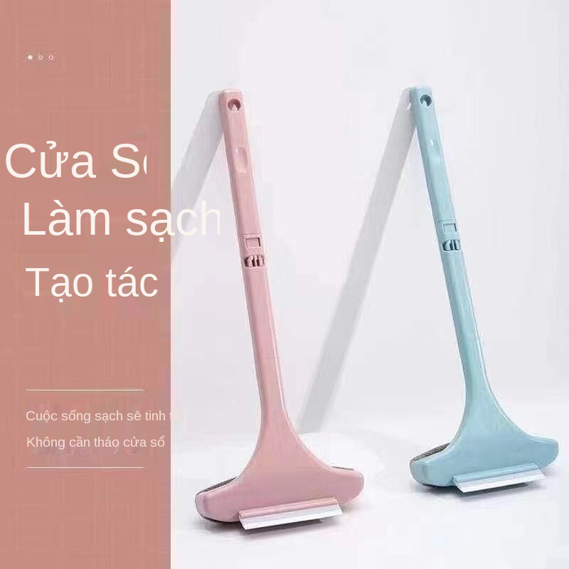 Màn hình và chổi quét cửa sổ để làm sạch kính tạo tác mà không cần tháo rời rửa lau lưới dụng cụ nhà cao tầng hai mặt