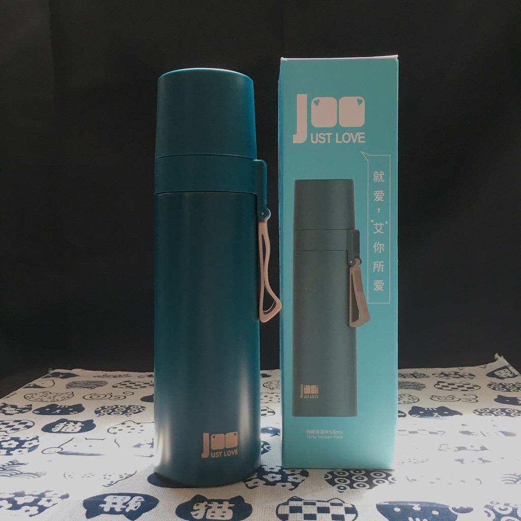 Bình giữ nhiệt Just Love 500ml nắp cốc tiện lợi inox 304 giữ nóng lạnh đến 15h | BigBuy360 - bigbuy360.vn