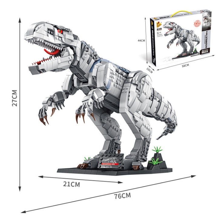 BỘ LẮP GHÉP KHỦNG LONG T-REX SIÊU TO KHỔNG LỒ