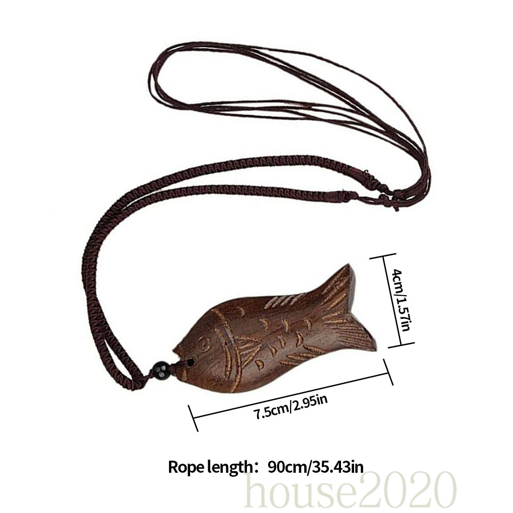 Dây chuyền mặt gỗ hình con cá đẹp mắt cổ điển 2020