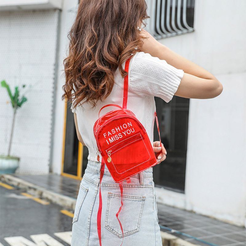 Balo Nhựa PVC Trong Suốt Thời Trang Cho Tuổi Teen