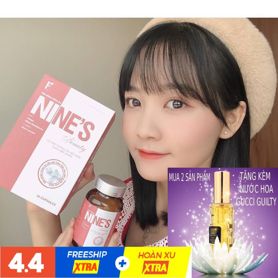 Viên Uống Trắng Da Toàn Thân Mờ Nám Giảm Nếp Nhăn Nine's Beauty