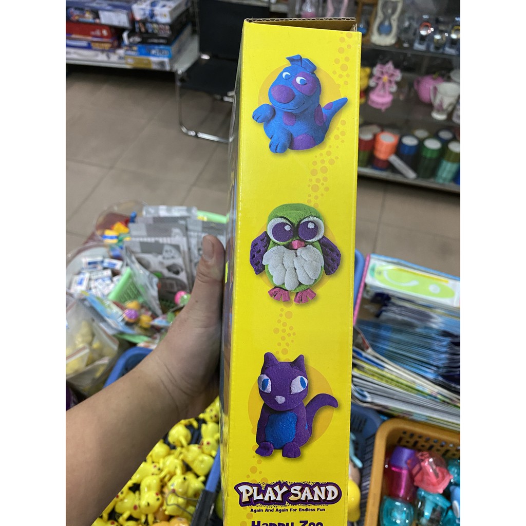 Đồ chơi Cát động lực PLAYSAND, cát nặn, đồ chơi cát dẻo, xúc cát cho bé