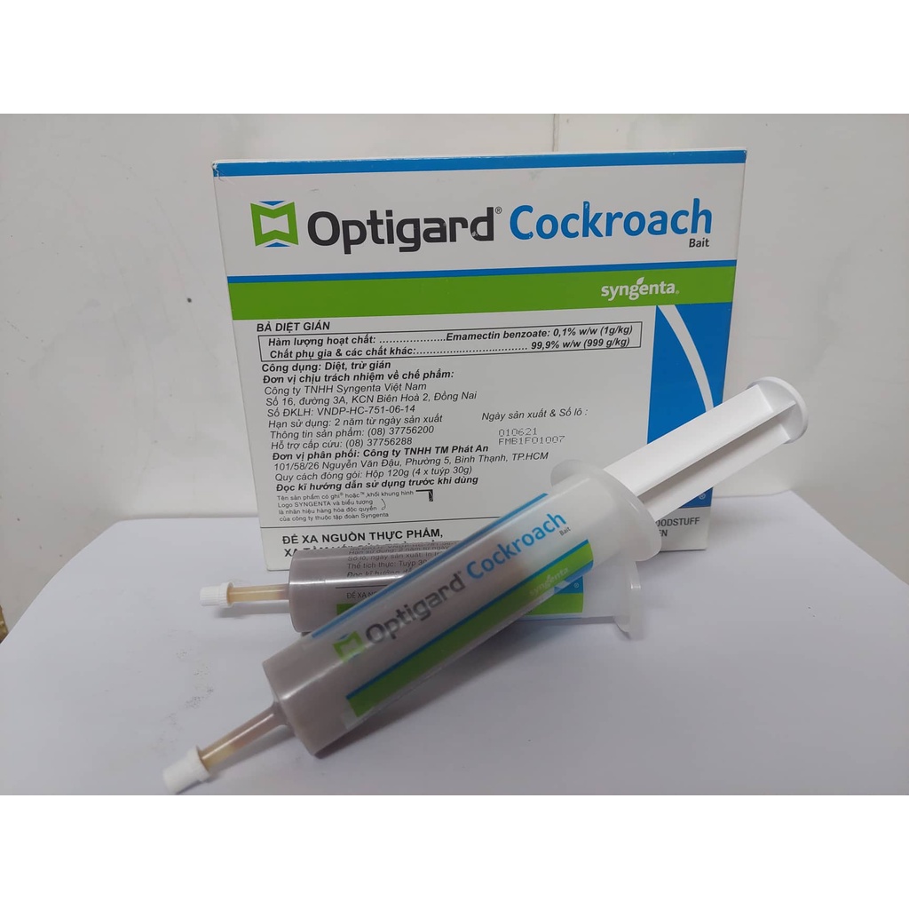 Optigard Cockroach Bait (tuýp 30g) - Thuốc Diệt Gián Đức cứng đầu - đặc biệt hiệu quả (chính hãng)