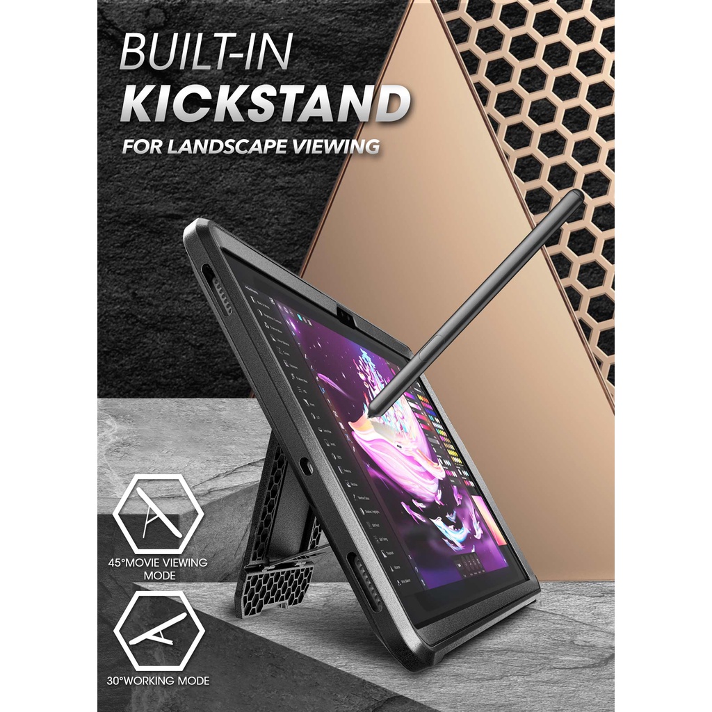 Ốp máy tính bảng SUPCASE bảo vệ toàn diện có ngăn đựng bút cảm ứng dành cho Samsung Galaxy Tab S8 Ultra