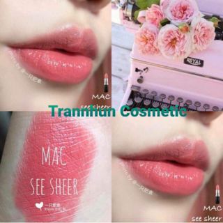 [Có bill macys -chính hãng] Set 3 son mac - relentlessly red - diva - see sheer (tách set no box)