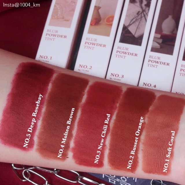 Son kem lì Eglips Blur Powder Tint (Có Sẵn)