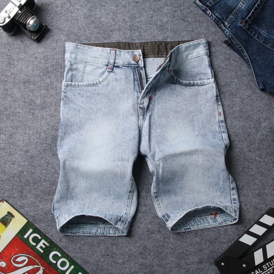 GIẦY đẹp Quần short jean nam xanh bạc DD414 Shop ĐỊCH ĐỊCH giá tốt 2020 : hot