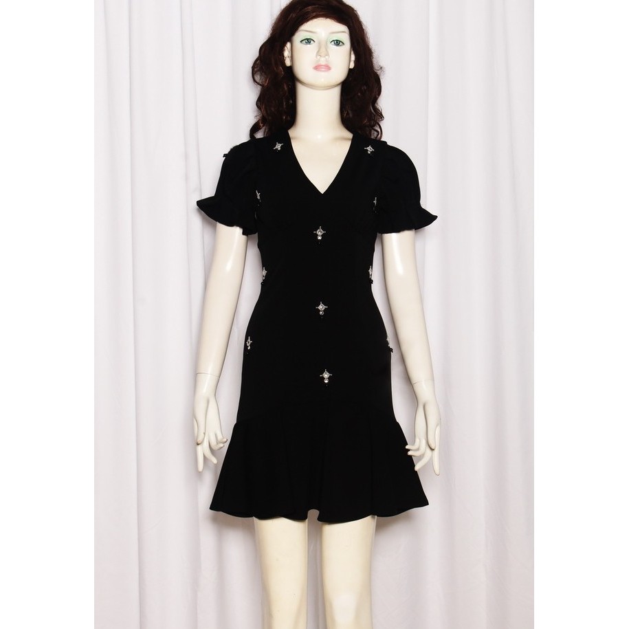 Đầm thun ôm thiết kế cao cấp đuôi cá cổ tim tay phồng cổ điển sang trọng (kèm hình thật - CÓ BIG SIZE)