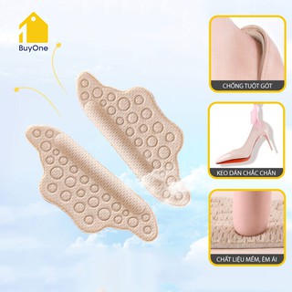 Lót giày nam nữ chống trầy da và chống tuột gót chân loại 4D cánh bướm vân tròn - buyone - BOPK164