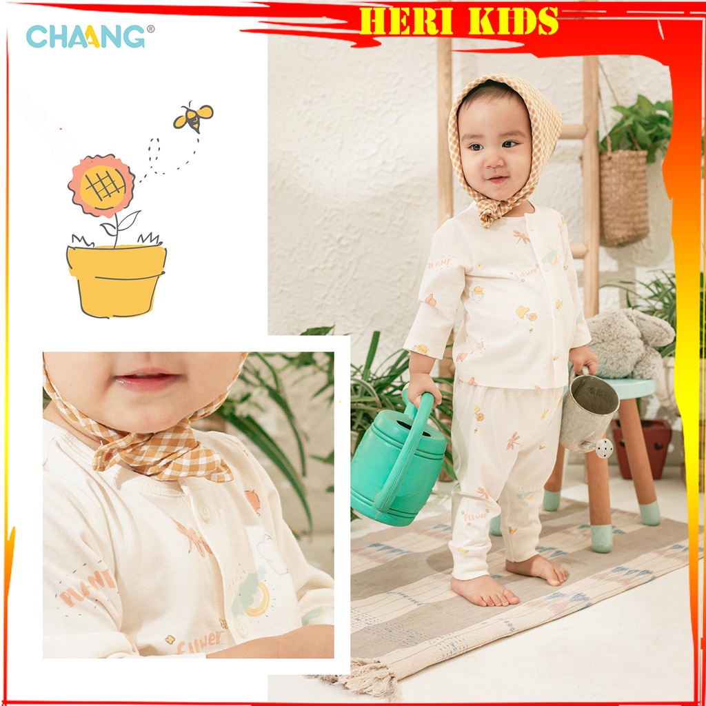 Bộ dài tay cúc giữa thu đông CHANGG