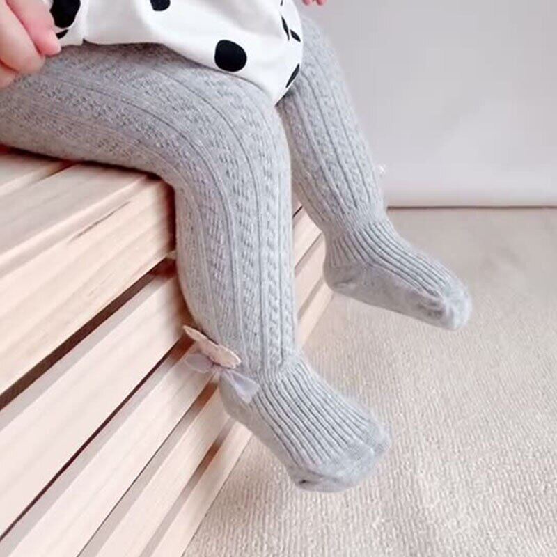 Quần Tất Cotton Mềm Mại Co Giãn Màu Trơn Phong Cách Công Chúa Cho Bé Gái