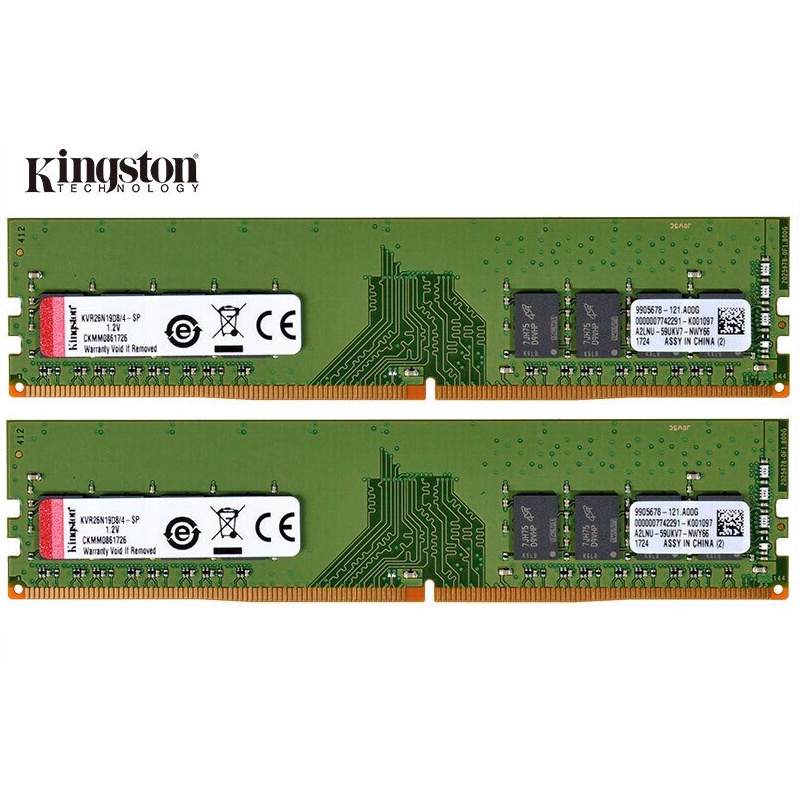 Ram Kingston 8GB DDR4 2400MHz Dùng Cho Máy Tính PC Desktop