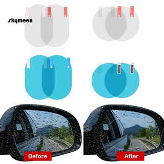 Bộ 2 miếng dán hình tròn chống nước và chống sương cho kính chiếu hậu xe hơi