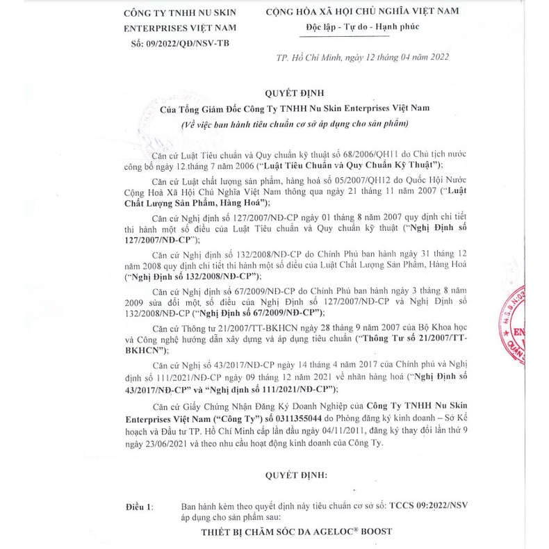 Nuskin Ageloc Boost - Máy Đẩy Tinh Chất Cho Da