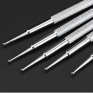 Bộ 5 Dụng Cụ Bút Thép Nặn Đất Đầu Bi Tròn Tạo Hốc Mắt - Dụng Cụ Điêu Khắc Nặn Tượng