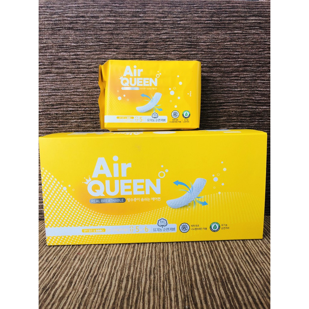 Băng vệ sinh Organic Nano Air Queen (size Lx 30 miếng)