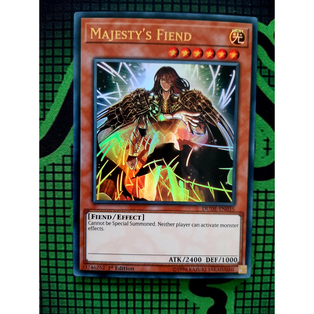 THẺ BÀI YUGIOH Majesty's Fiend - DUDE-EN035 - Ultra Rare 1st Edition