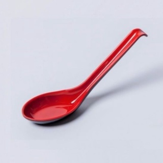 Muỗng cơm nhựa melamine 2 lớp đỏ đen