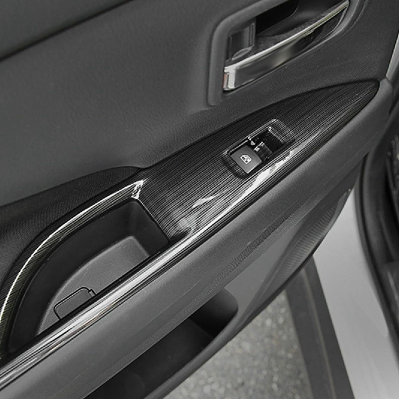 Vỏ Bọc Nút Điều Khiển Cửa Sổ Xe Hơi Chống Trượt Trang Trí Nội Thất Cho Mitsubishi Outlander 2016-2019