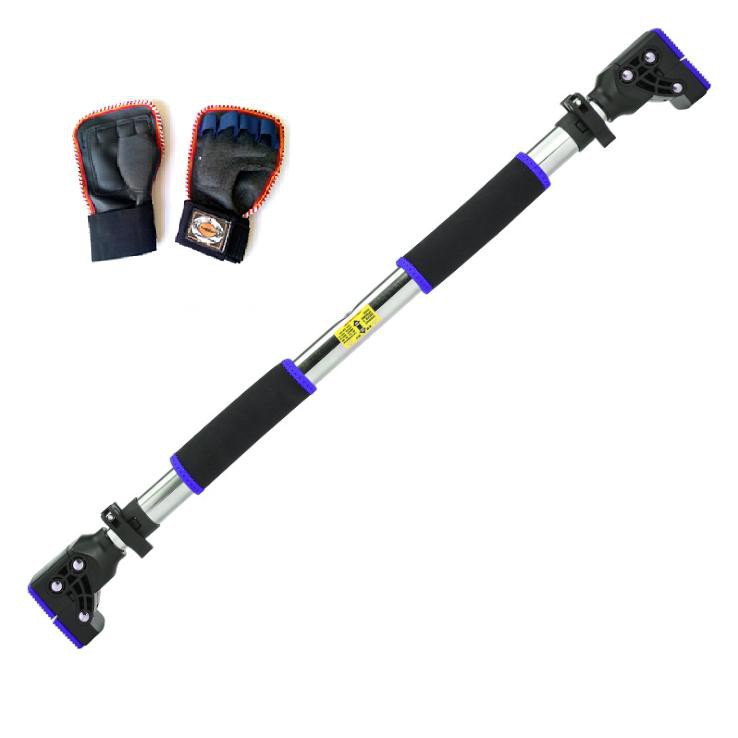 Combo Xà đơn treo tường, gắn tường 2020 điều chỉnh 72cm - 105cm và 93cm-140cm nặng 2kg, 2.5kg(tặng găng tay tập xà dày)