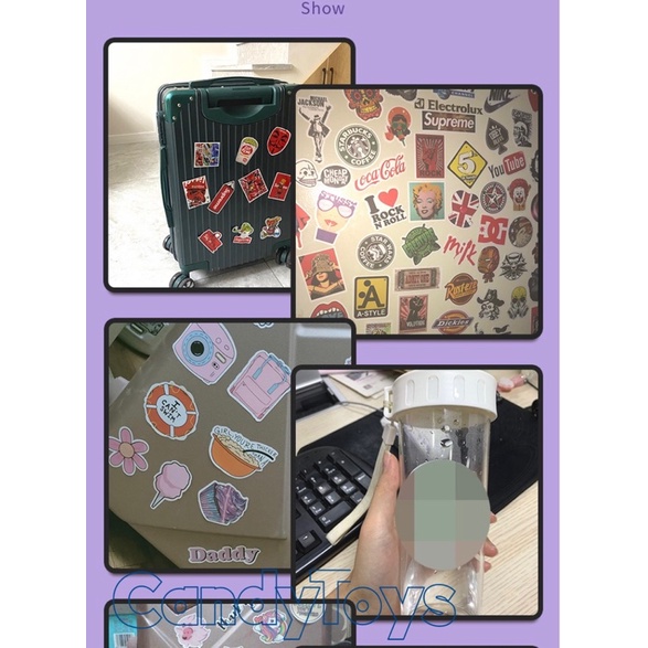 50 MIẾNG HÌNH DÁN STICKER TIKTOK CHỐNG THẤM NƯỚC
