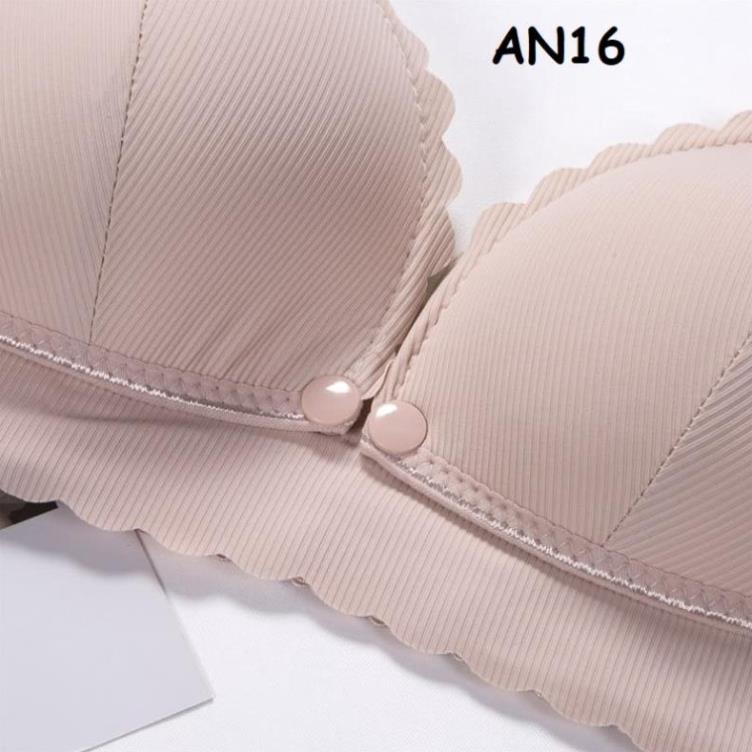Áo lót bầu, áo lót cho con bú đúc su viền sóng cúc ngực CAO CẤP