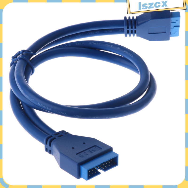 1x Usb3.0 20 Pin Male To 20 Pin Female Cable 0.5m Blue Color | BigBuy360 - bigbuy360.vn